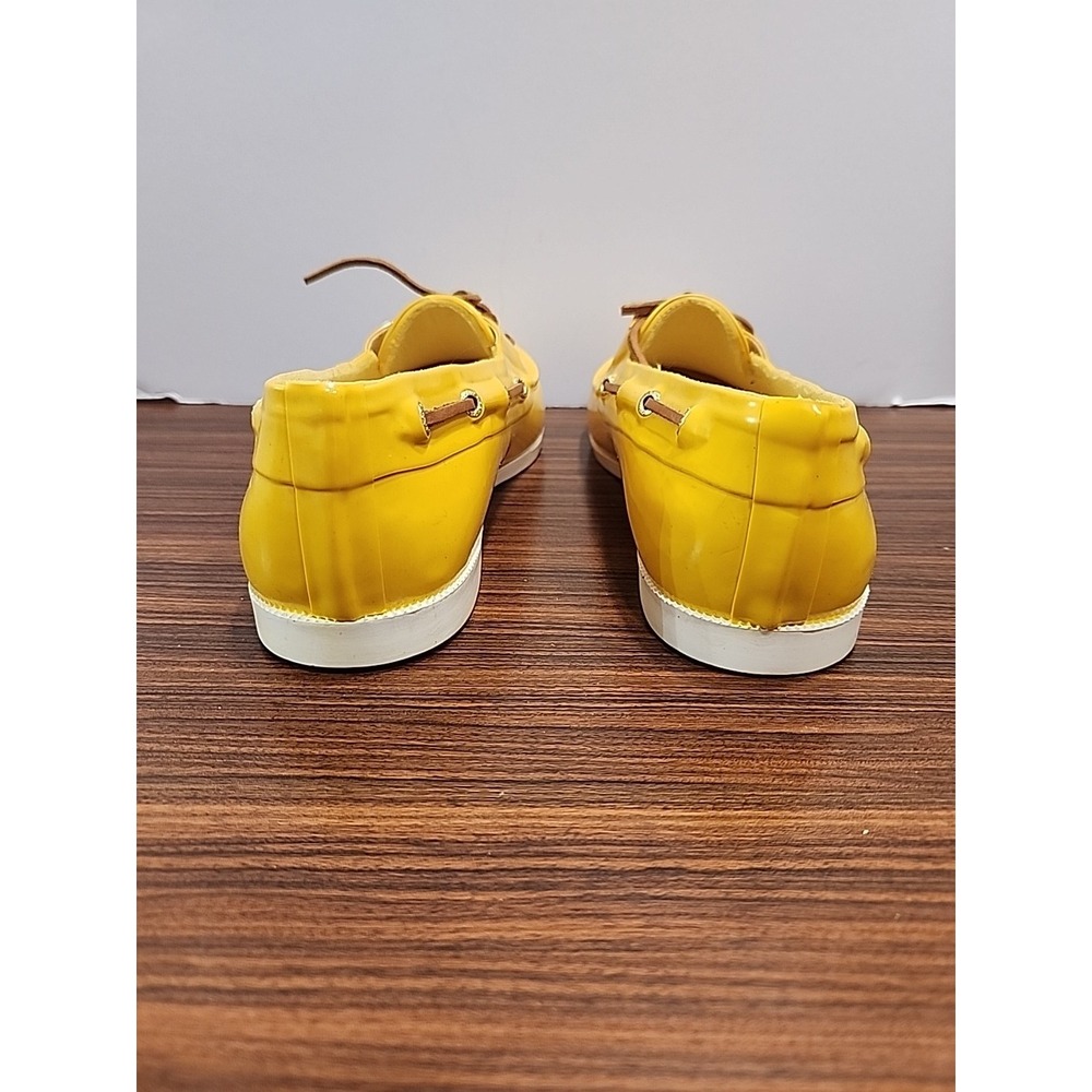 G.H. Bass & Co. Bass-Bay Sz 11 Yellow Slip On Lace Up Oxfords Women's Boat Shoes - Picture 7 of 9